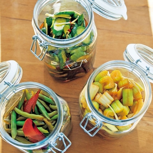 きゅうりのしょうゆ漬け（いんげん・セロリ）