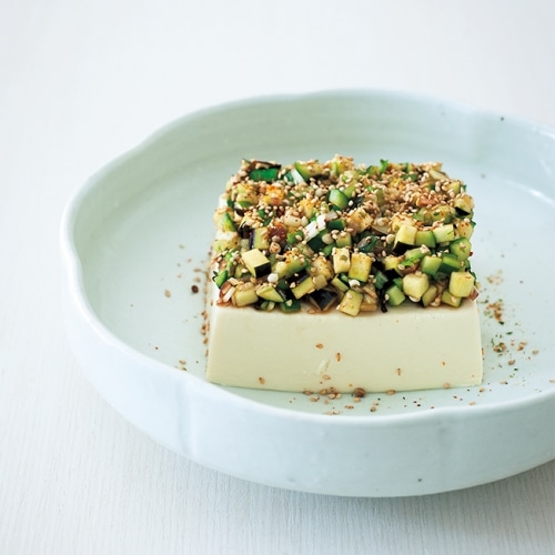 だし漬けのせ冷ややっこ