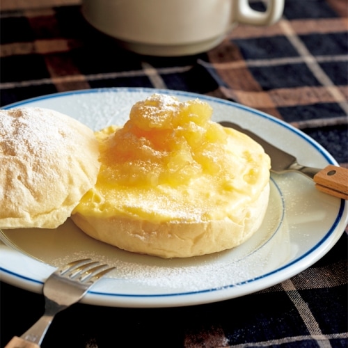 りんごのクリームパン