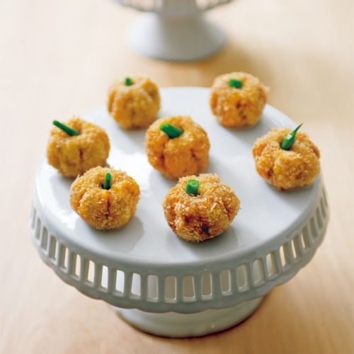 かぼちゃと甘辛そぼろのコロッケ