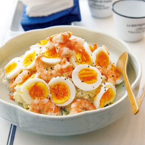 エビとゆで卵のポテトサラダ