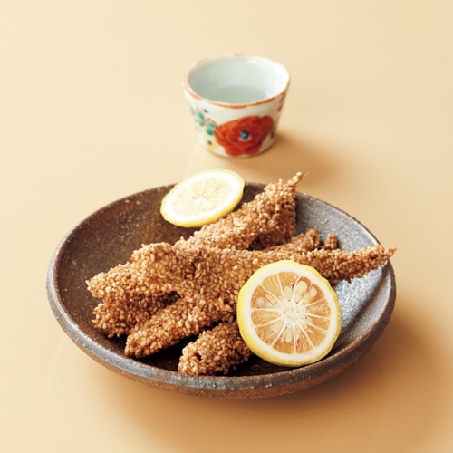 ししゃものごま揚げ