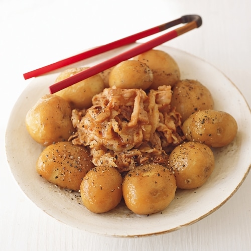 豚しゃぶの新じゃが煮
