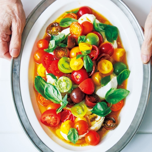 ミニトマトのカプレーゼ