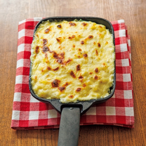 ほうれん草のポテトソースグラタン