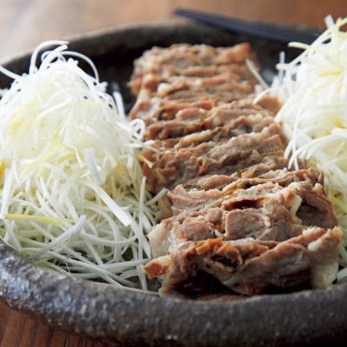 豚肉の梅肉蒸し