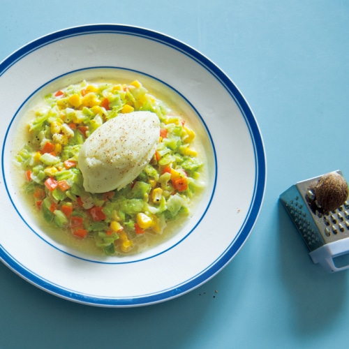 マッシュポテトとコールスローサラダ