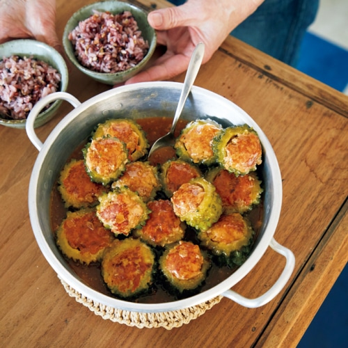 ゴーヤの肉詰め煮