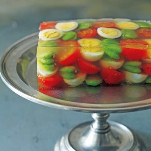 トマトの重ねゼリー