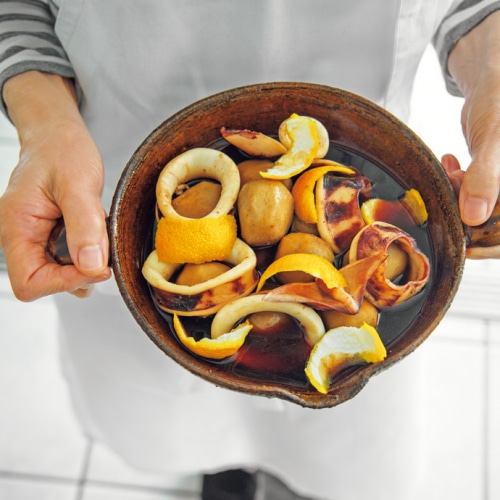 イカと里いもの煮もの