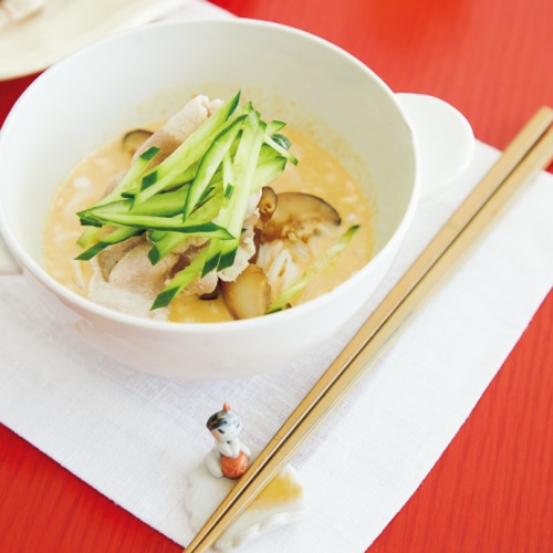 納豆ごま坦々そうめん