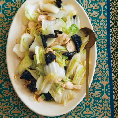 白菜の塩あんかけ焼きそば