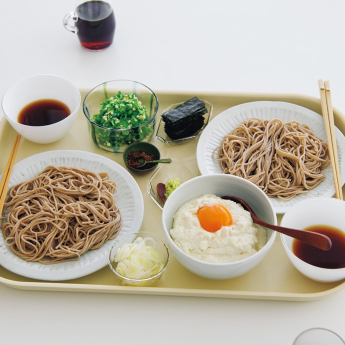 豆腐と山いものすりおろしそば