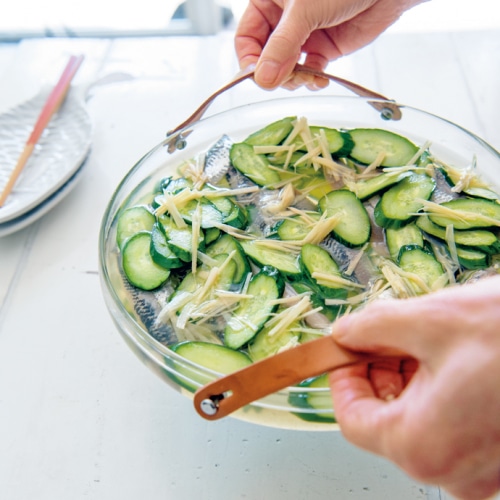 イワシのすだち酢じめ