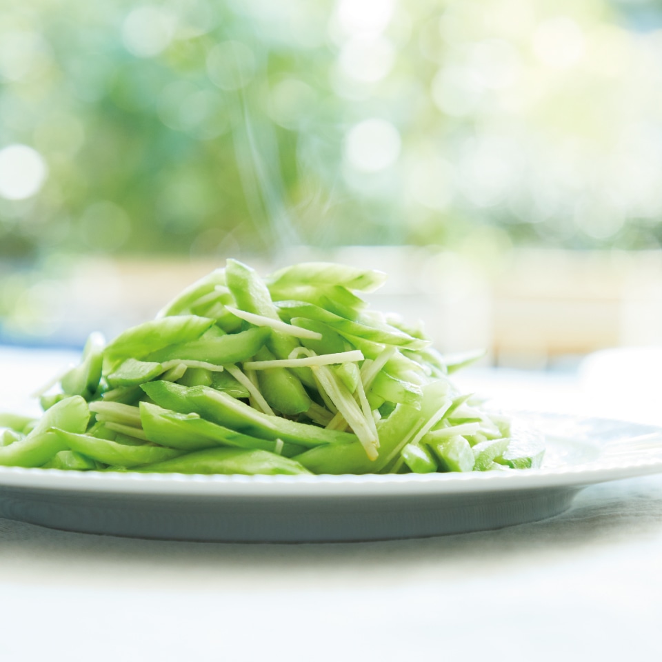 きゅうりの新しょうが炒め