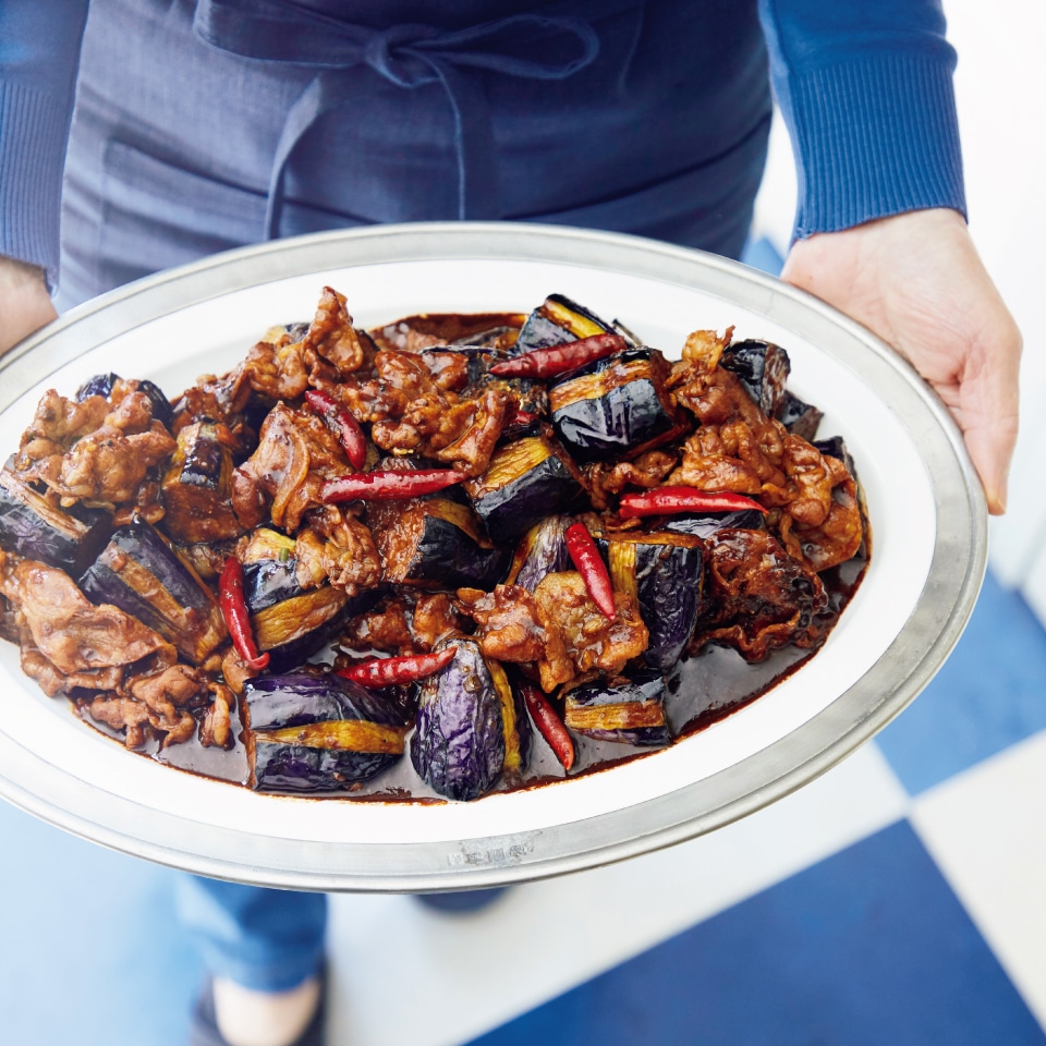 なすと豚肉のテンメンジャン炒め