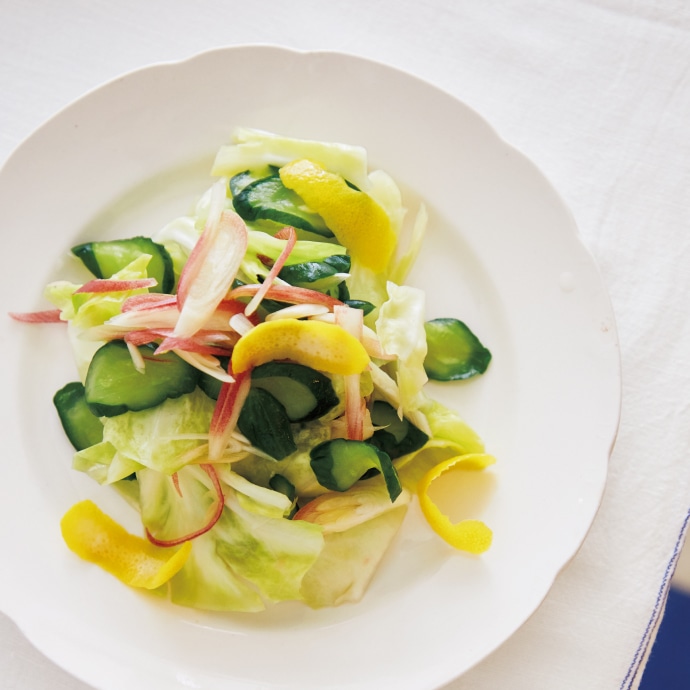 キャベツときゅうりの浅漬けサラダ