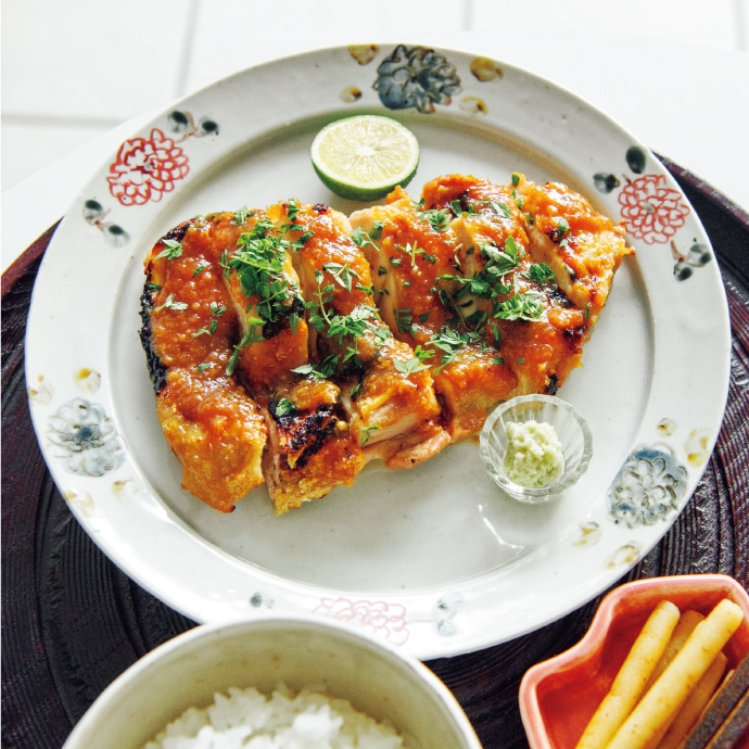 チキンのグリル 木の芽みそ