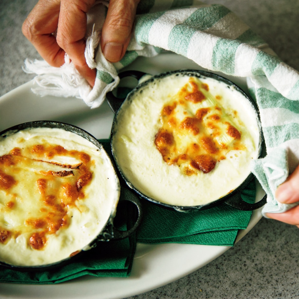 長ねぎのドフィノワ