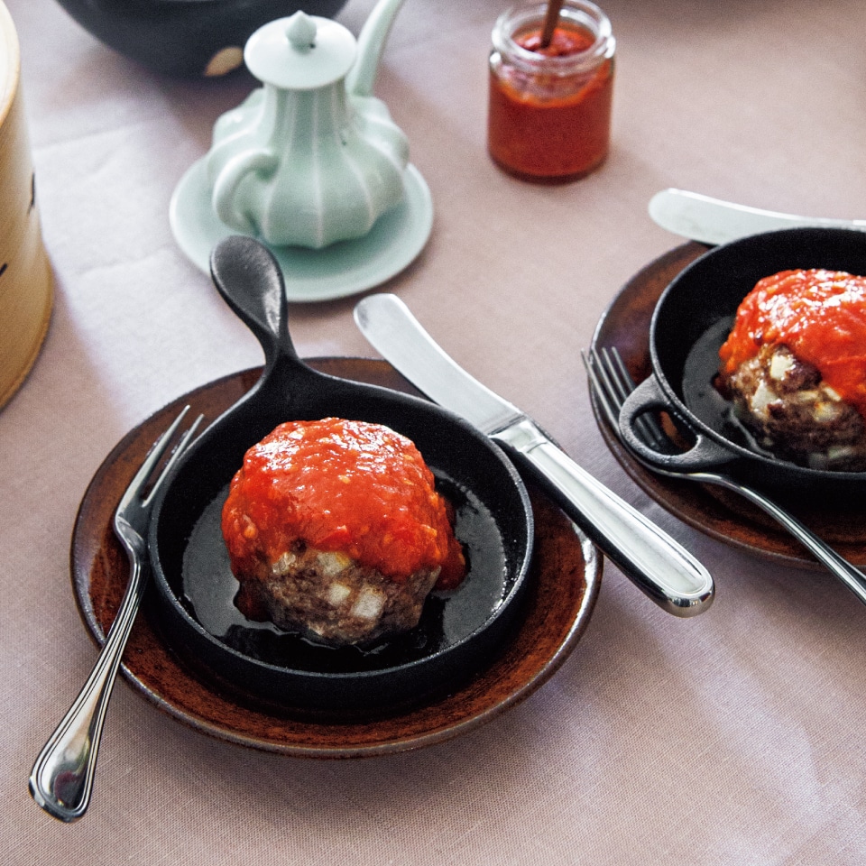 手作りケチャップハンバーグ