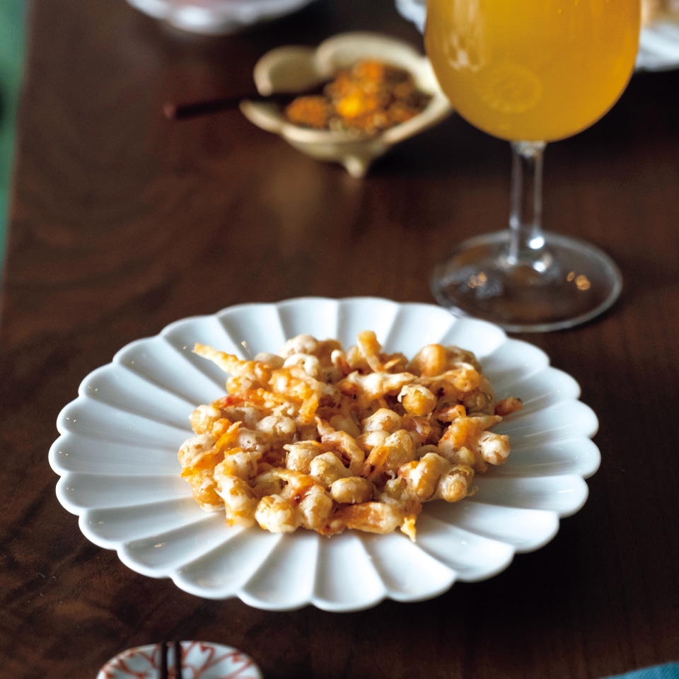 大豆のかき揚げ（2種）