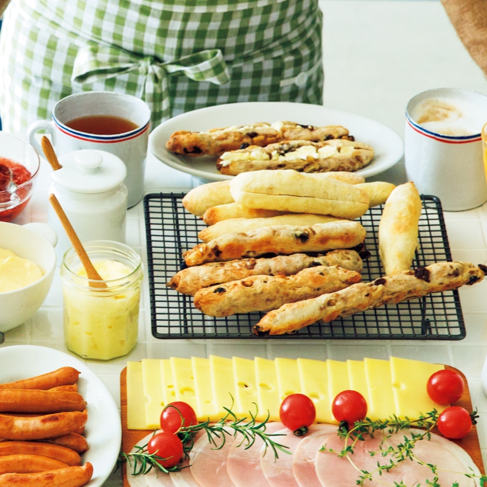 こねないスティックパン