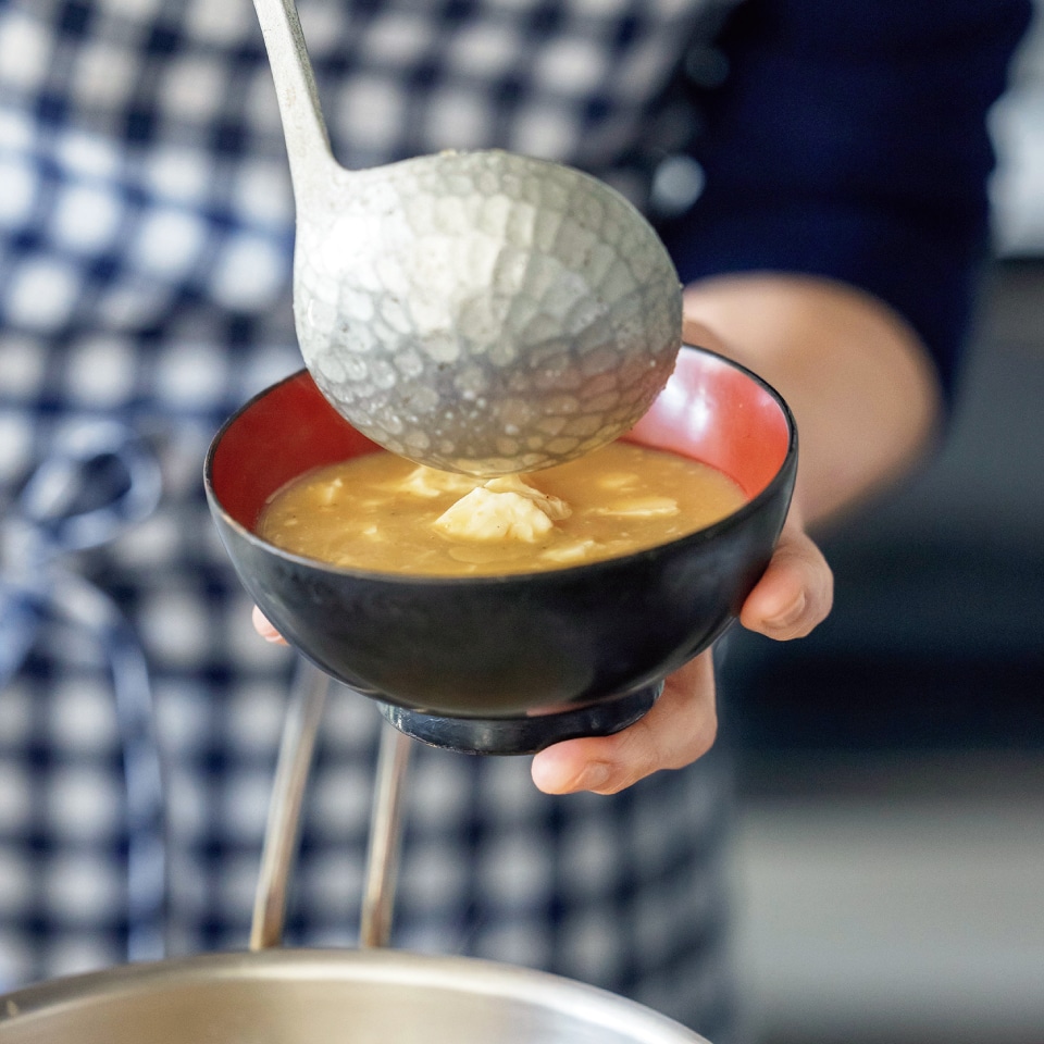 豆腐のごまみそ汁