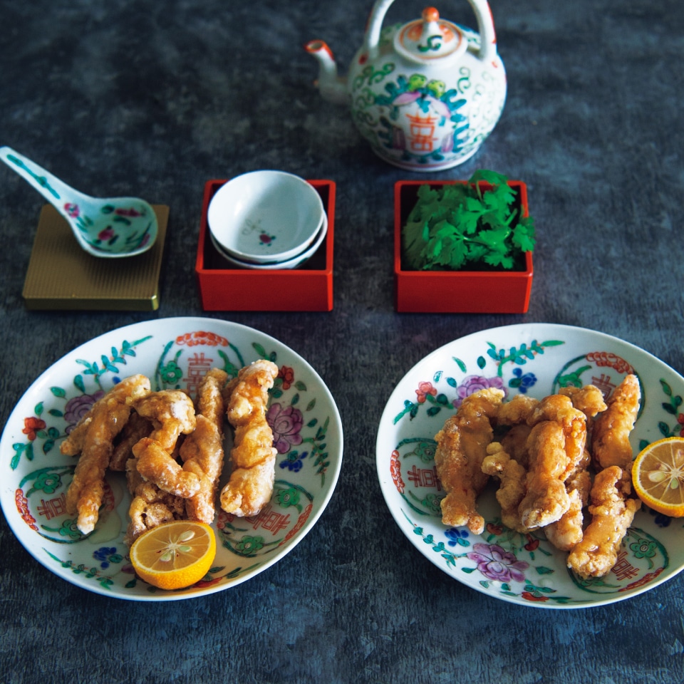 鶏のから揚げ ゆず甘酢あん