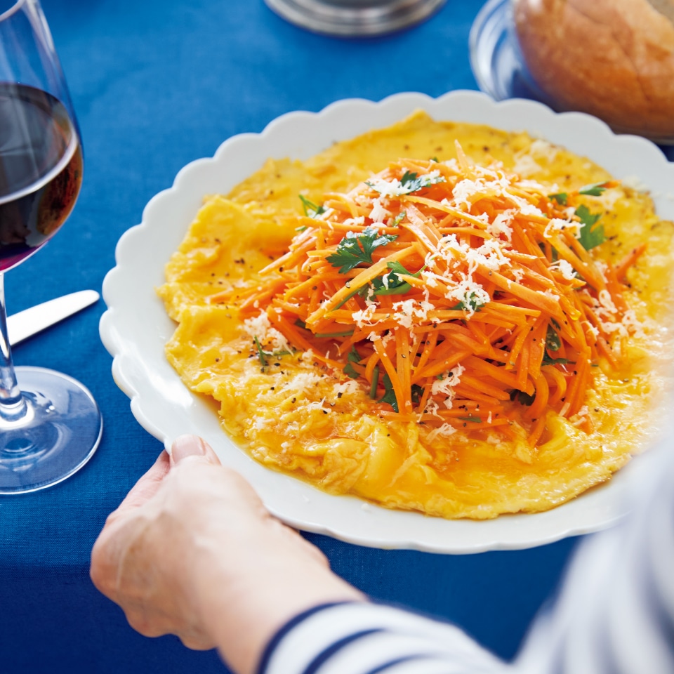 とろとろ卵とにんじんマリネ