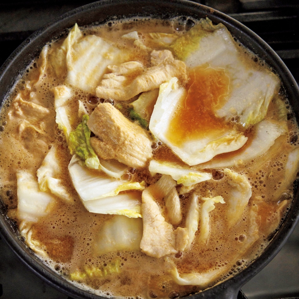 塩麹漬け白菜鍋