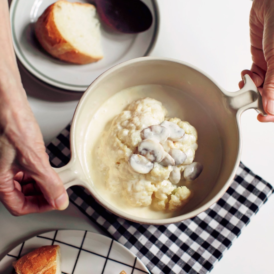 カリフラワーのクリーム煮