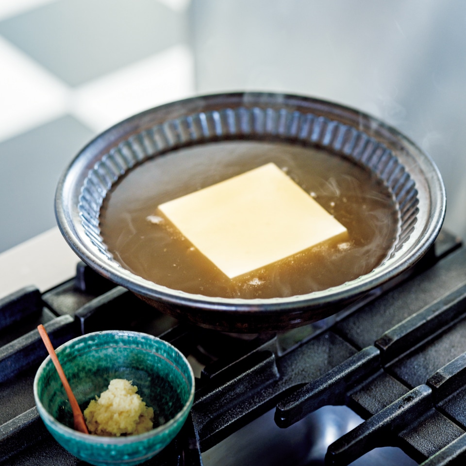 豆腐のくずあんかけ