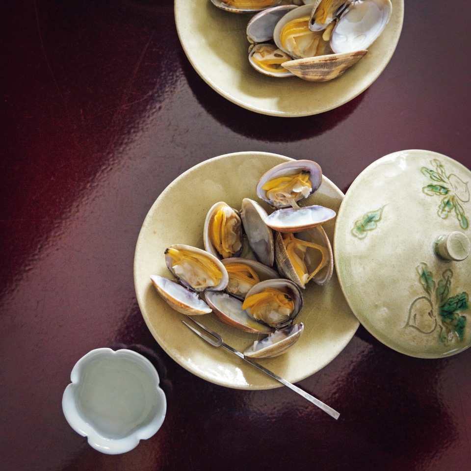 アサリの紹興酒蒸し