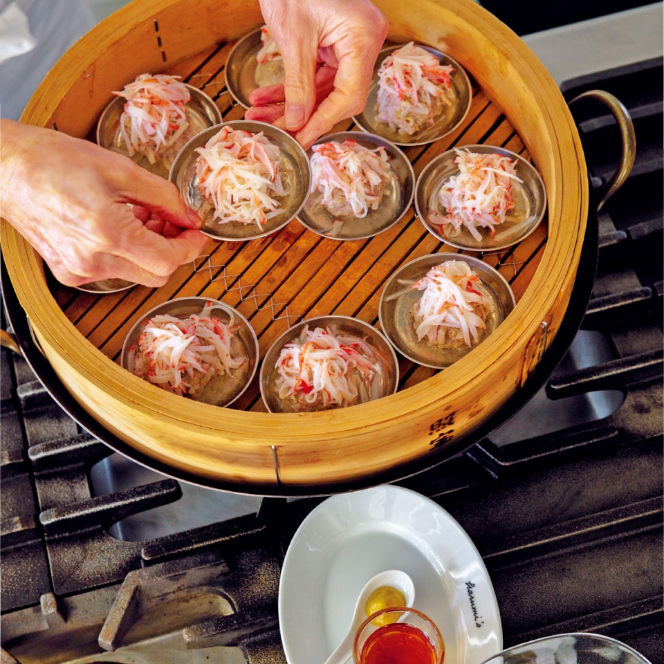 もやしの蒸し肉だんご