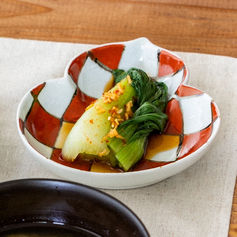 チンゲン菜の中華風冷菜