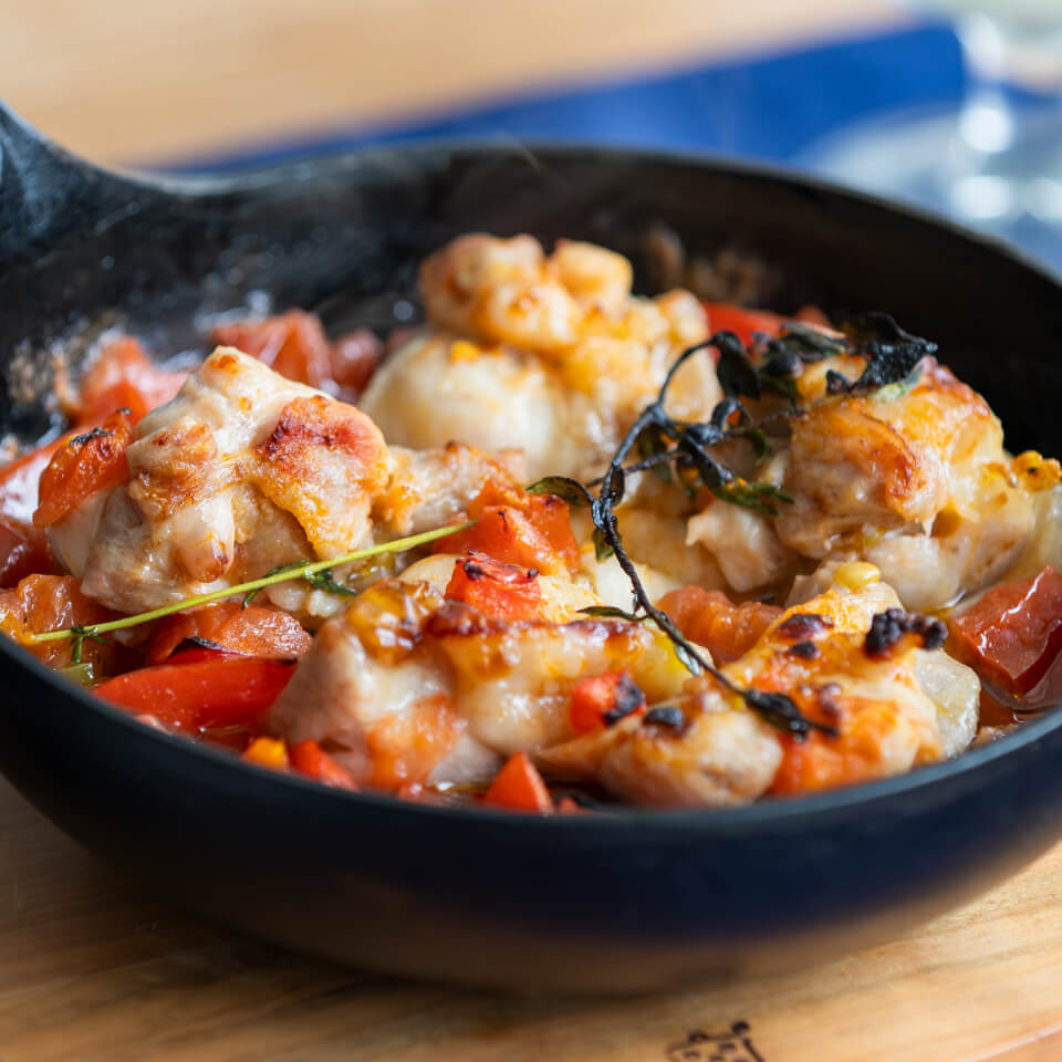 鶏とトマトのグリル（ゆとりの空間）