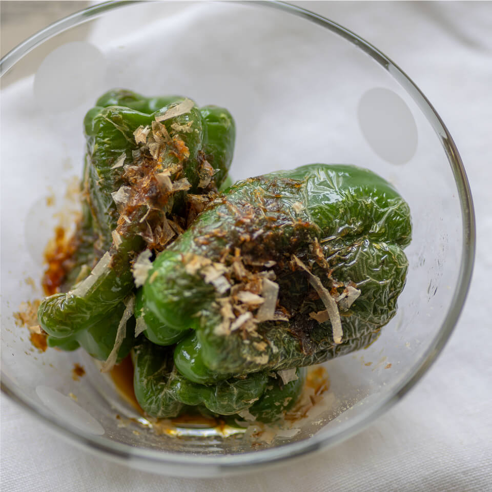 まるごと焼きピーマン（ゆとりの空間）