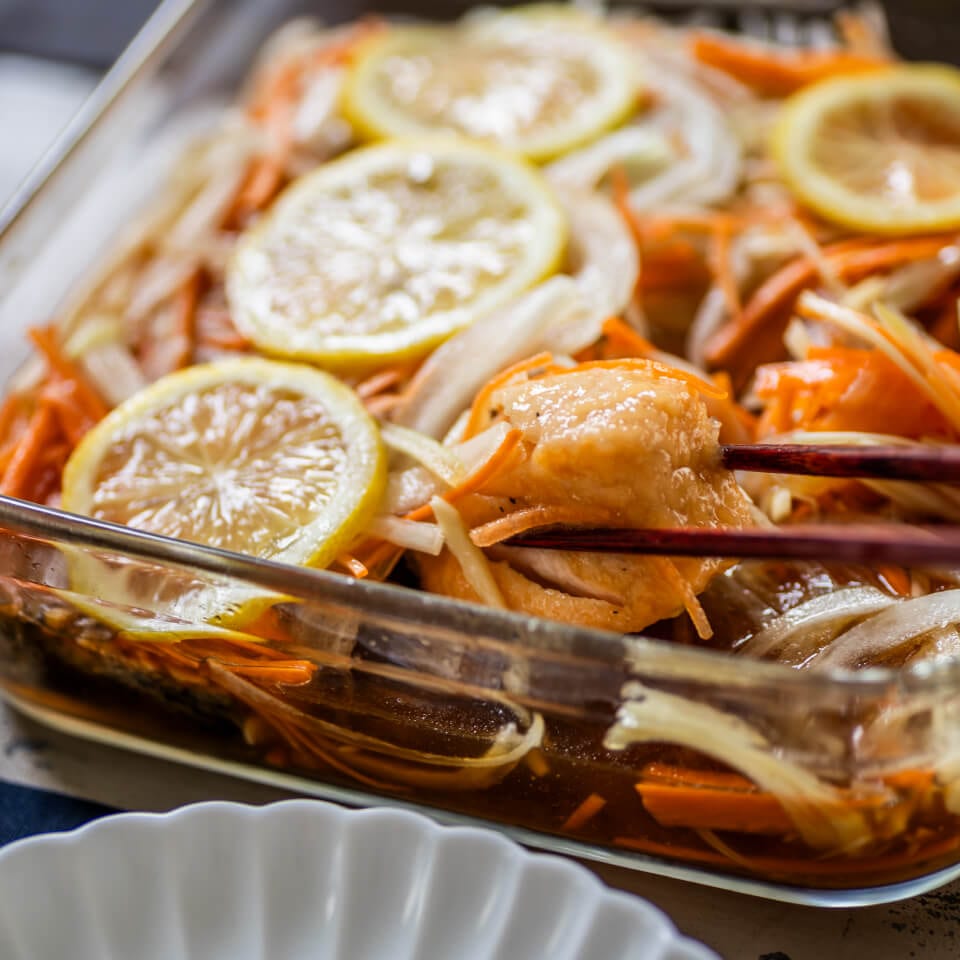 鮭の南蛮漬け(ゆとりの空間)