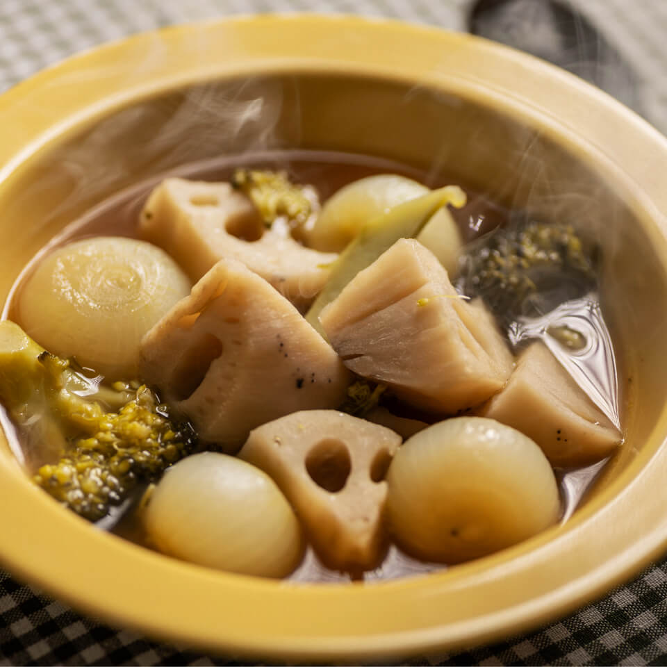 ごろごろ野菜のスープ（ゆとりの空間）