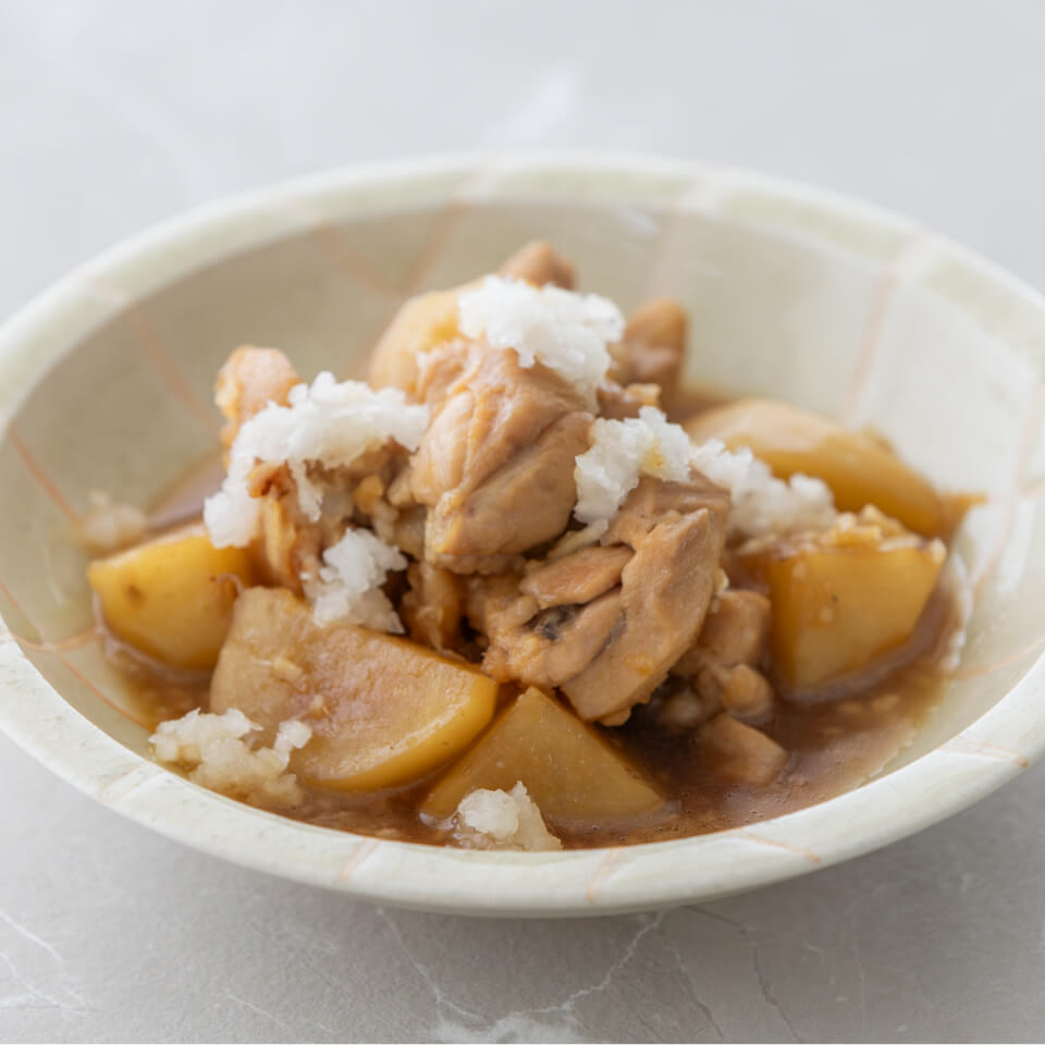 かぶと鶏肉のみぞれ煮(ゆとりの空間)