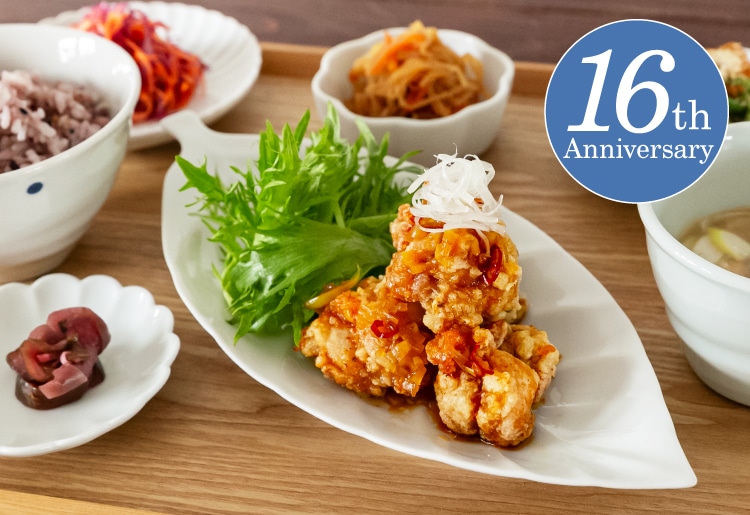 レストラン「ゆとりの空間 大丸神戸店」オープン16周年を記念し、期間限定で「16周年特別セット」が登場！（4/1～4/30）