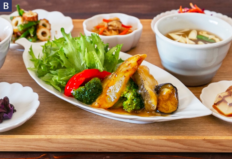 白身魚と野菜の黒酢あん
