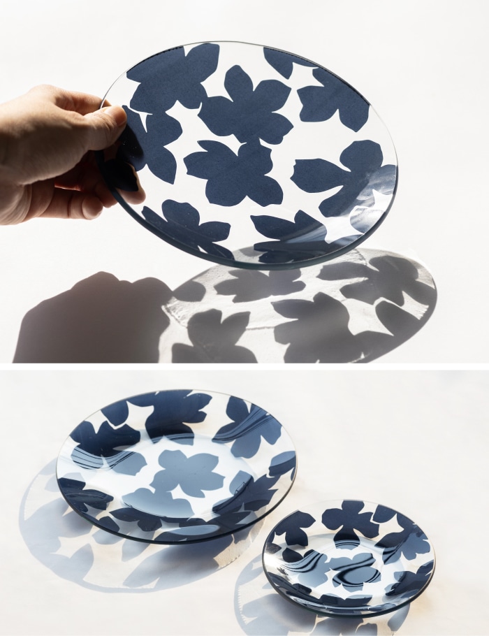 クレマチス ガラスプレート