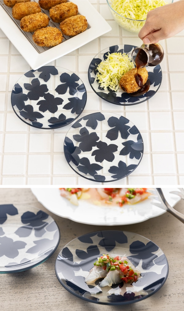 クレマチス ガラスプレート