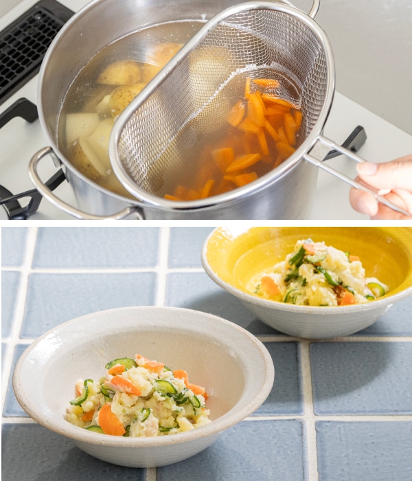 ハーフストレーナー付 パスタポット