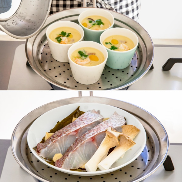 フライパン用 ドーム型蒸し器 20-22cm｜蒸し器｜料理家 栗原はるみ レシピ・オンラインショップ【公式】ゆとりの空間