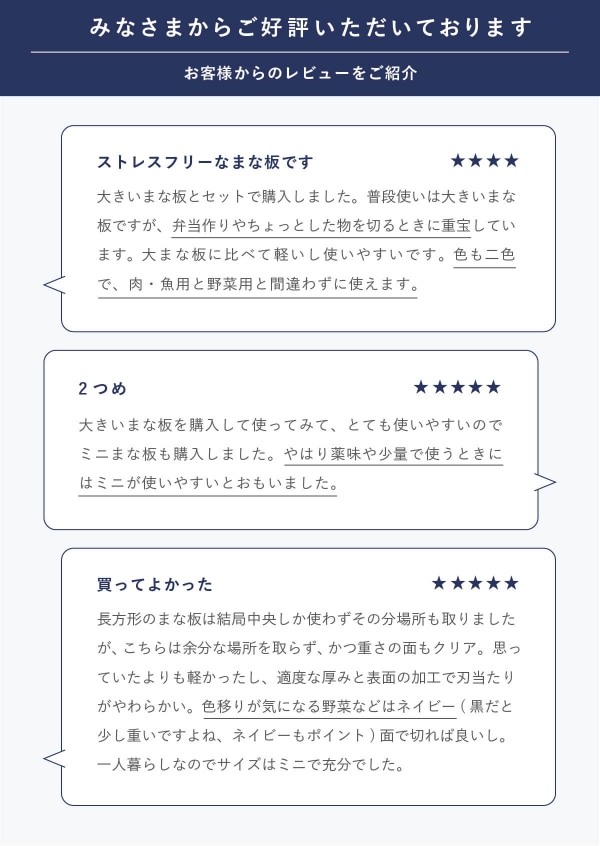 丸まな板(小)ネイビー