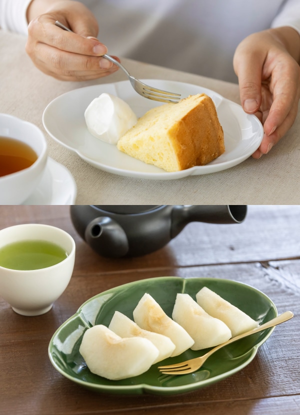 木瓜皿 白磁