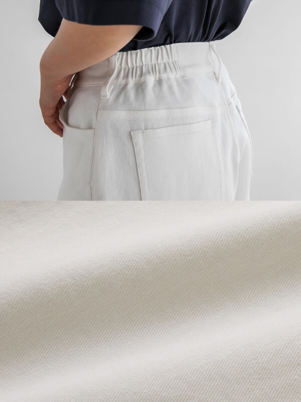 ホワイトデニムパンツ