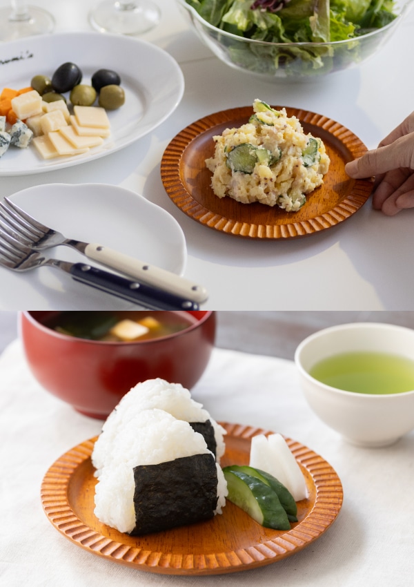 木製フリルプレート 16cm